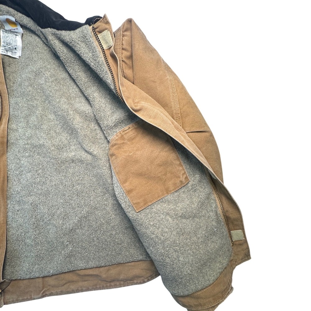 Carhartt C61 Sandstone Ridge Coat 2XL Brown Sherpa Lined 2004 Vintage - Picture 7 of 11